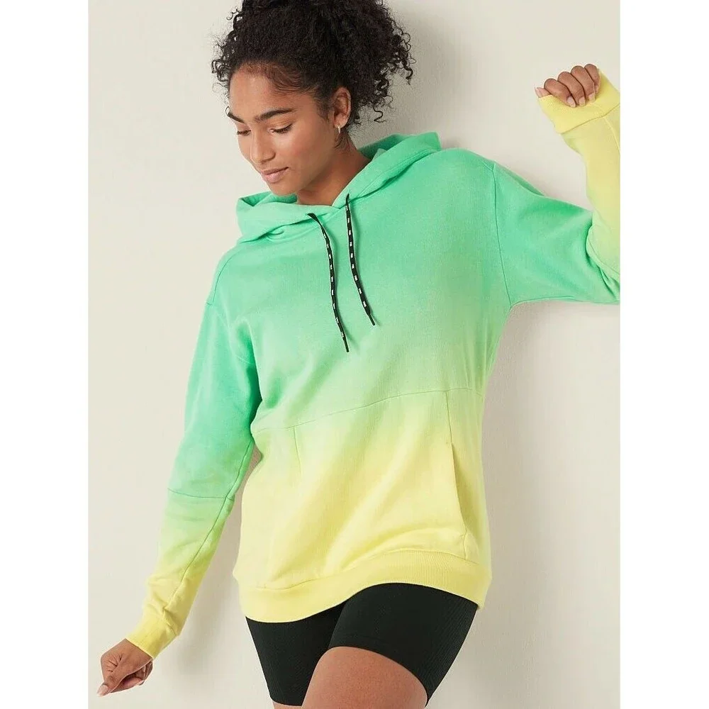 Vs Victorias Secret Pink Active Fleece Pullover Hoodie Sweater Top XS